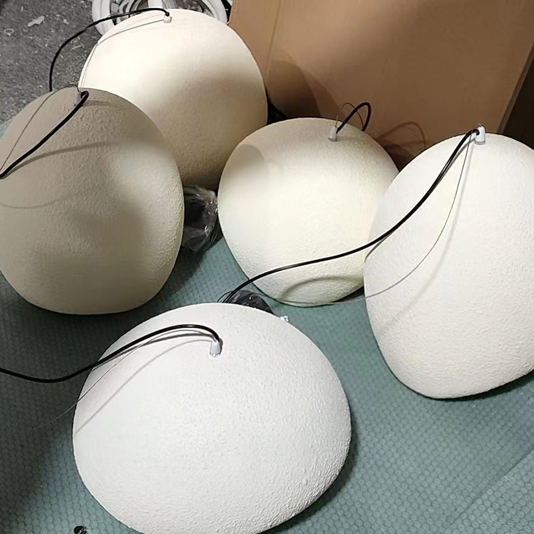 Lampadario Wabi-Sabi grappolo di Ciottoli Forma organica minimalista Artistico