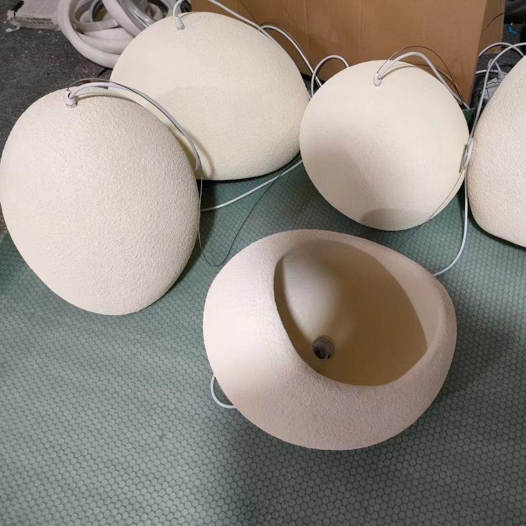 Lampadario Wabi-Sabi grappolo di Ciottoli Forma organica minimalista Artistico