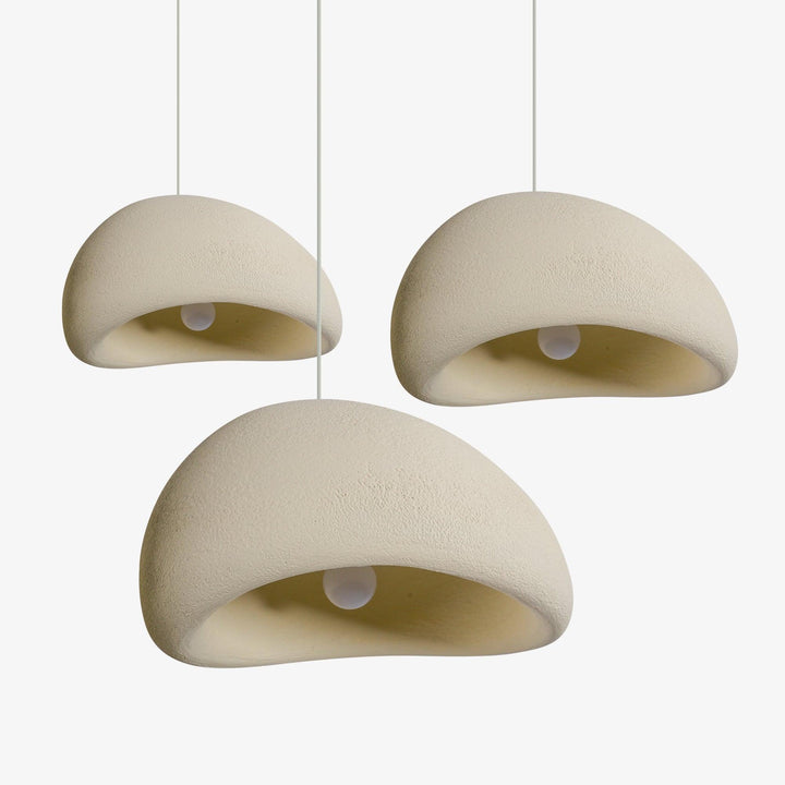 Lampadario Wabi-Sabi grappolo di Ciottoli Forma organica minimalista Artistico