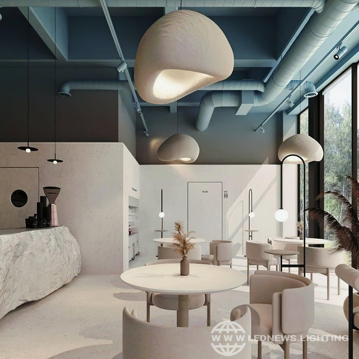 Lampadario Wabi-Sabi grappolo di Ciottoli Forma organica minimalista Artistico