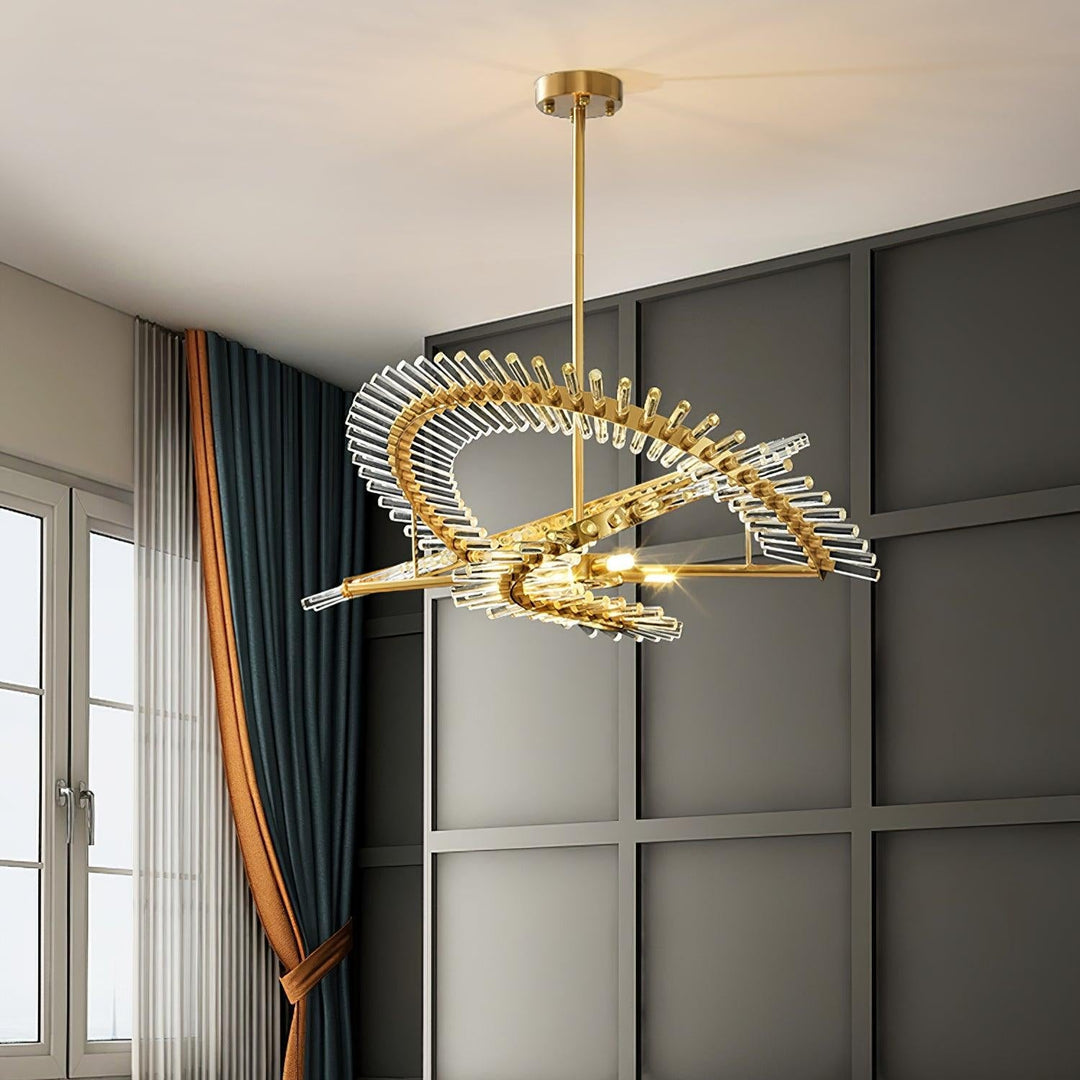 Velaine lampadario in vetro