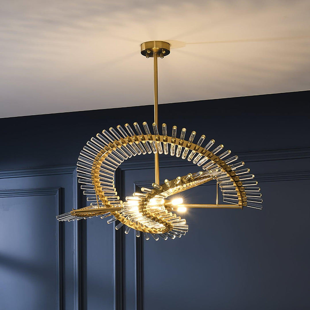Velaine lampadario in vetro