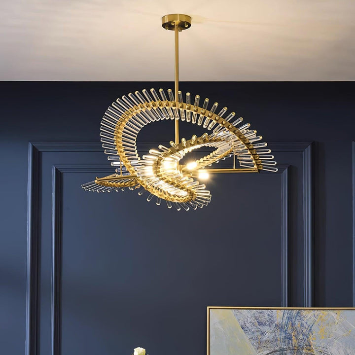 Velaine lampadario in vetro