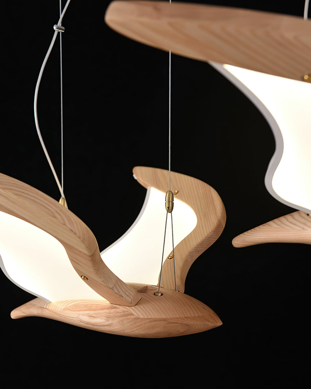 Aldiira lampadario Forma Uccello legno Scultoreo