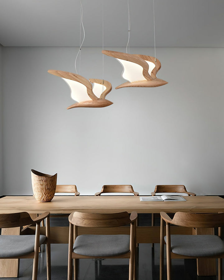 Aldiira lampadario Forma Uccello legno Scultoreo