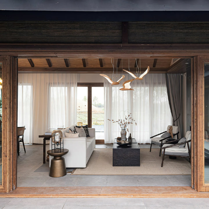 Aldiira lampadario Forma Uccello legno Scultoreo