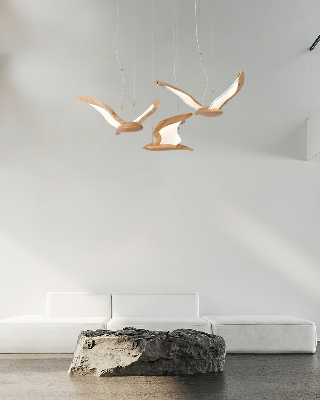 Aldiira lampadario Forma Uccello legno Scultoreo
