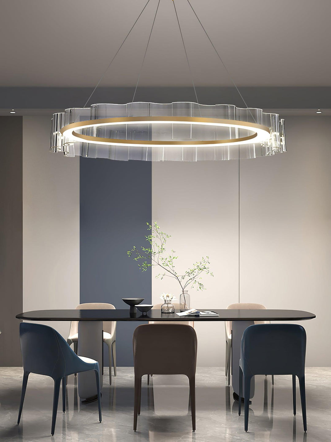Acoustic lampadario Postmoderno di lusso con Motivo Onde d&