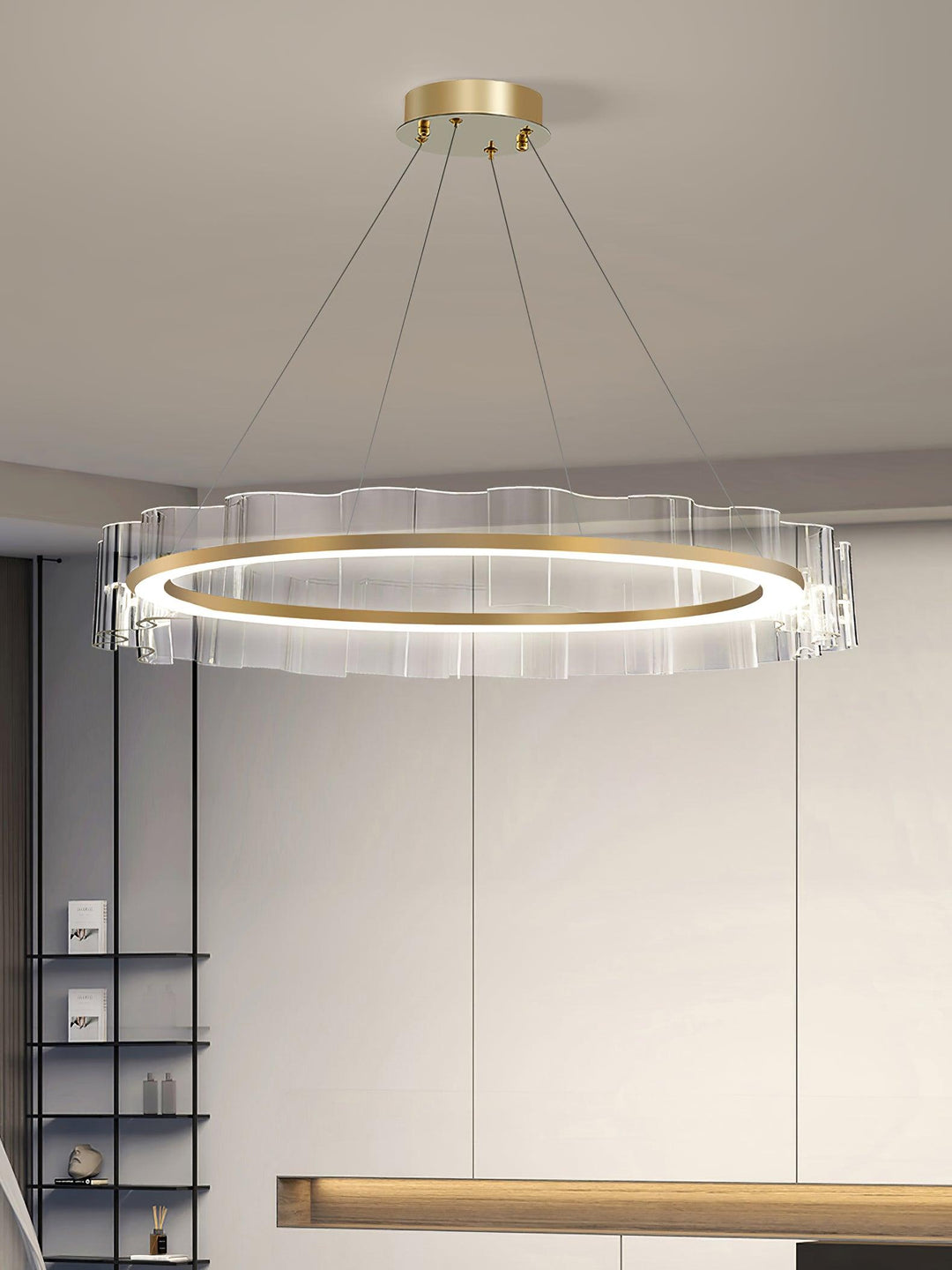 Acoustic lampadario Postmoderno di lusso con Motivo Onde d&