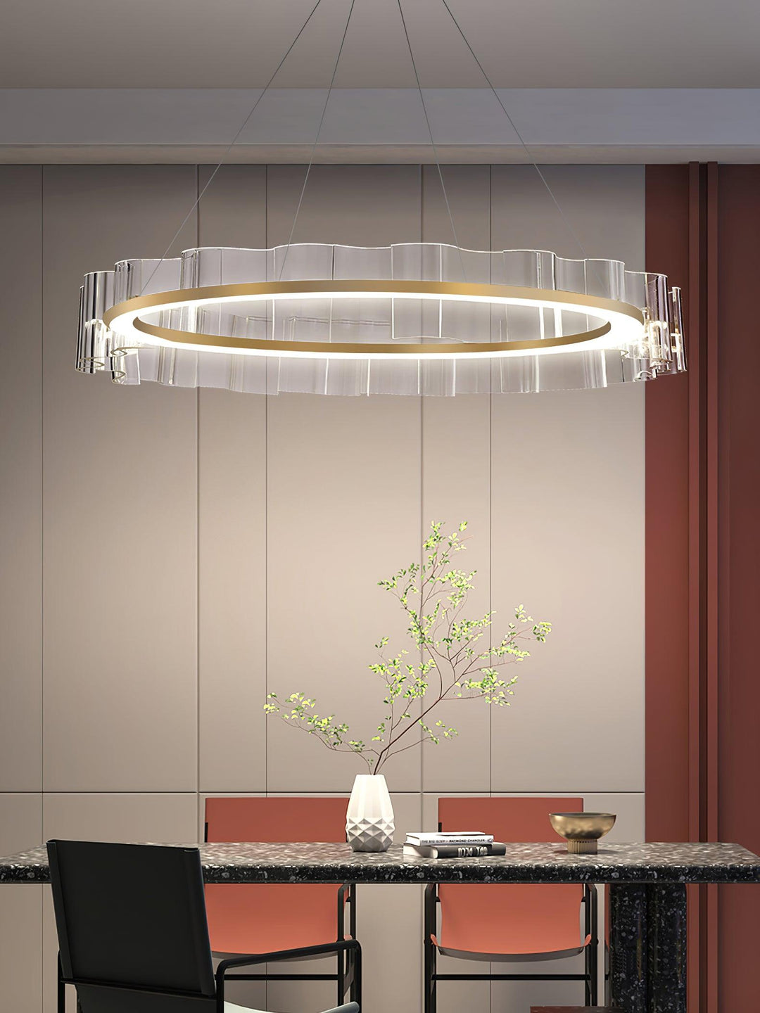 Acoustic lampadario Postmoderno di lusso con Motivo Onde d&