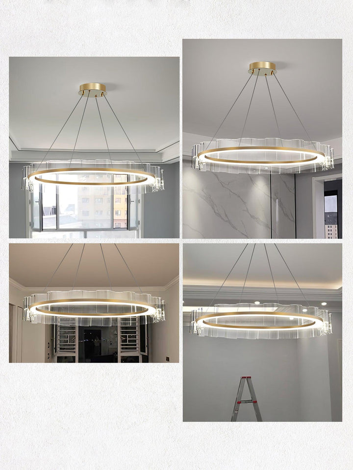 Acoustic lampadario Postmoderno di lusso con Motivo Onde d&