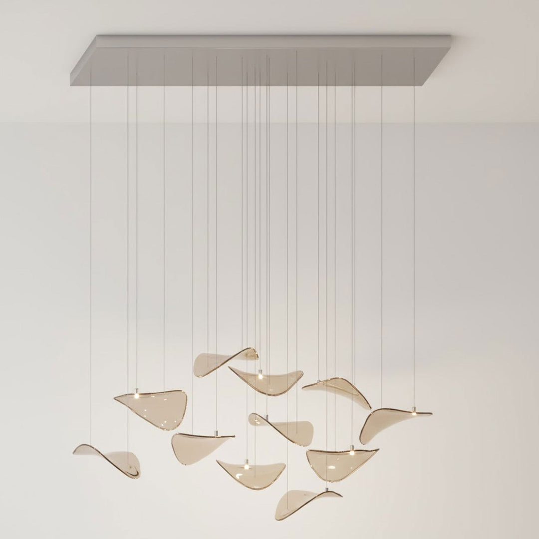 Orinthal Wave Floating Leaf lampadario