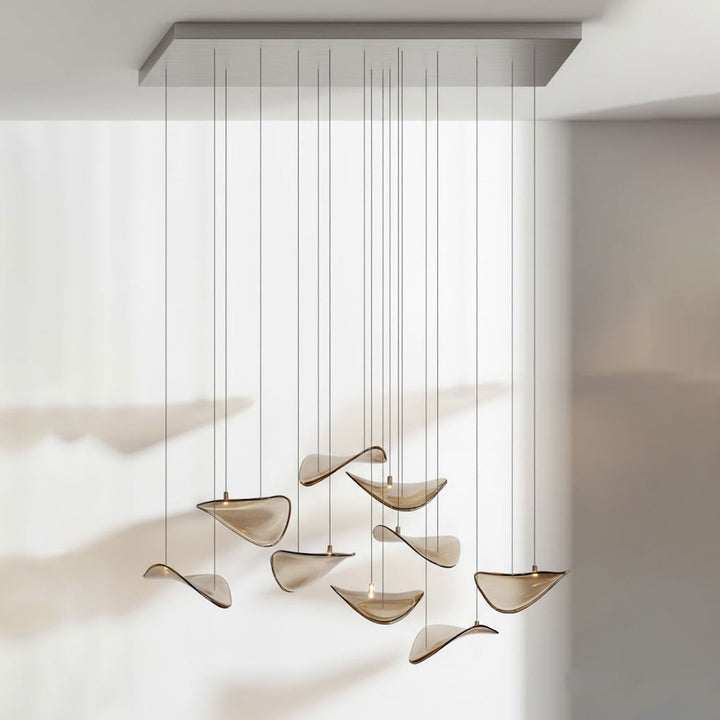 Orinthal Wave Floating Leaf lampadario