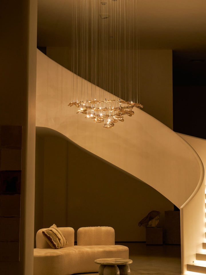 Orinthal Wave Floating Leaf lampadario
