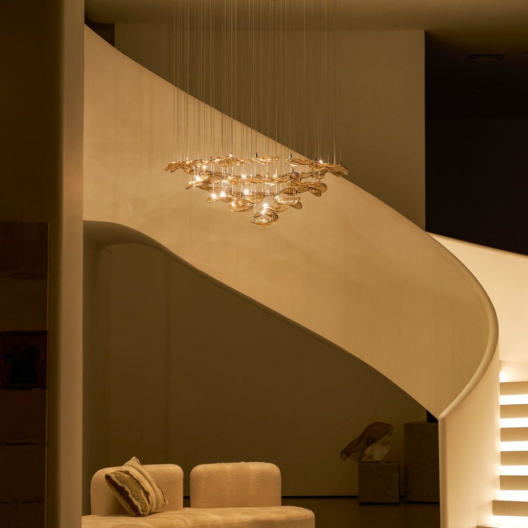Orinthal Wave Floating Leaf lampadario
