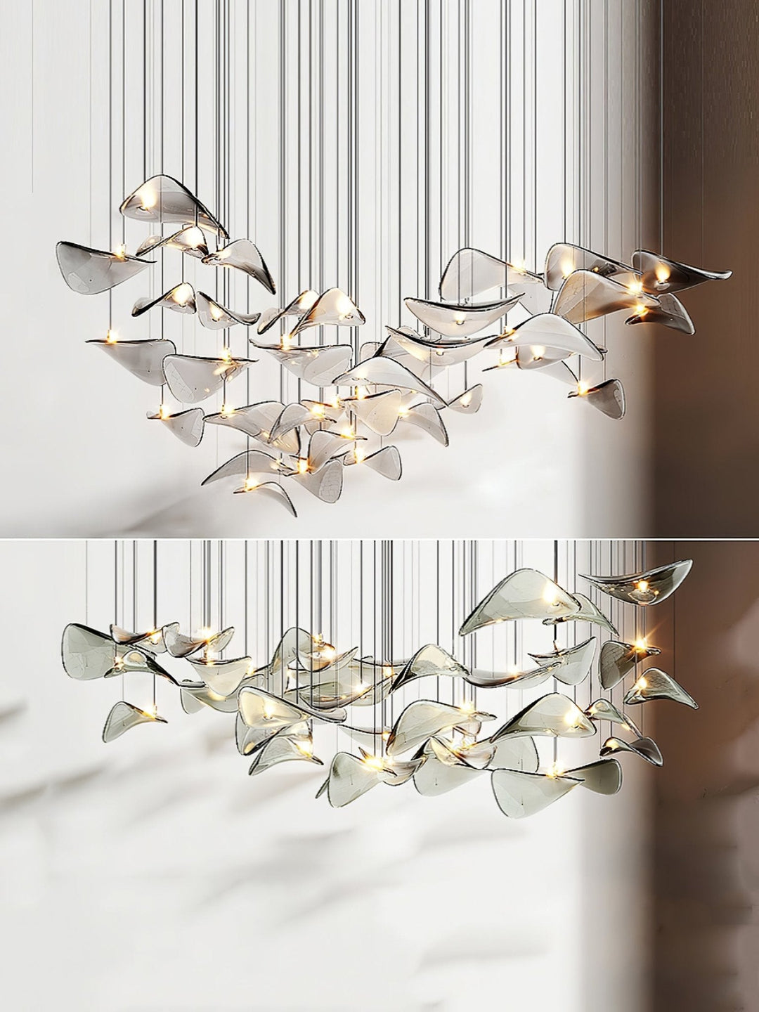 Orinthal Wave Floating Leaf lampadario