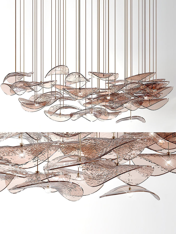 Orinthal Wave Floating Leaf lampadario