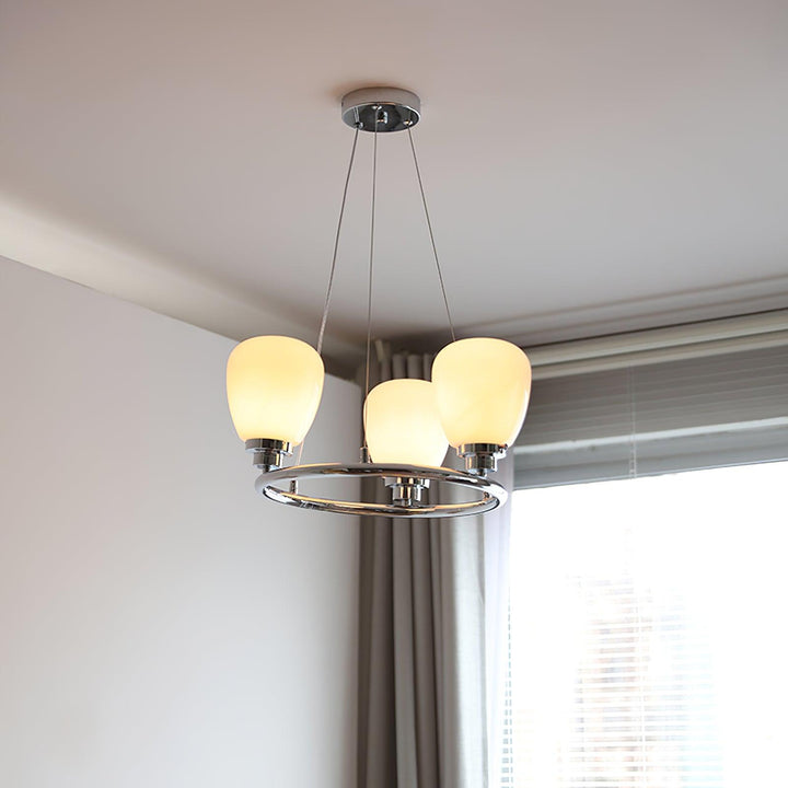 Lioroissa lampadario classico in vetro