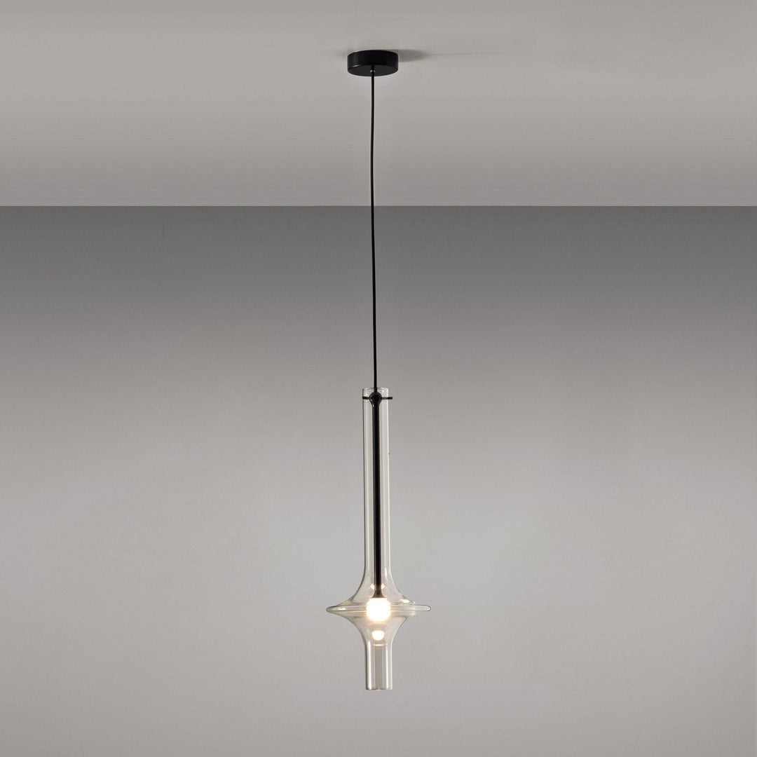Sarenol lampada a sospensione in vetro stile industriale glam