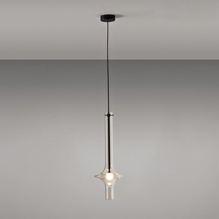 Sarenol lampada a sospensione in vetro stile industriale glam