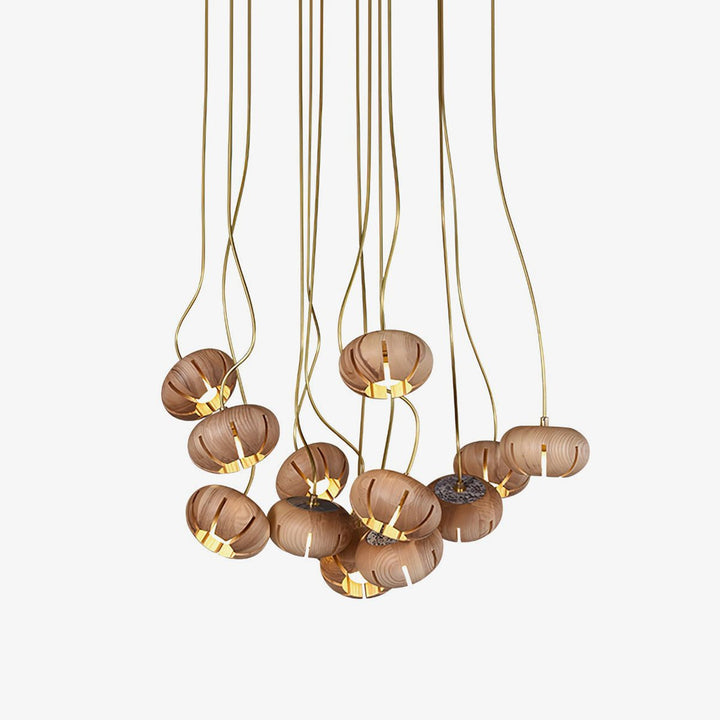 Zasorir lampada a sospensione in marmo con effetto scultoreo a grappolo