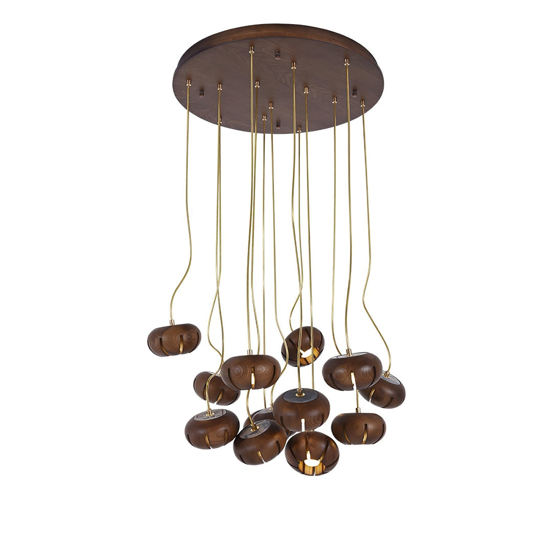 Zasorir lampada a sospensione in marmo con effetto scultoreo a grappolo