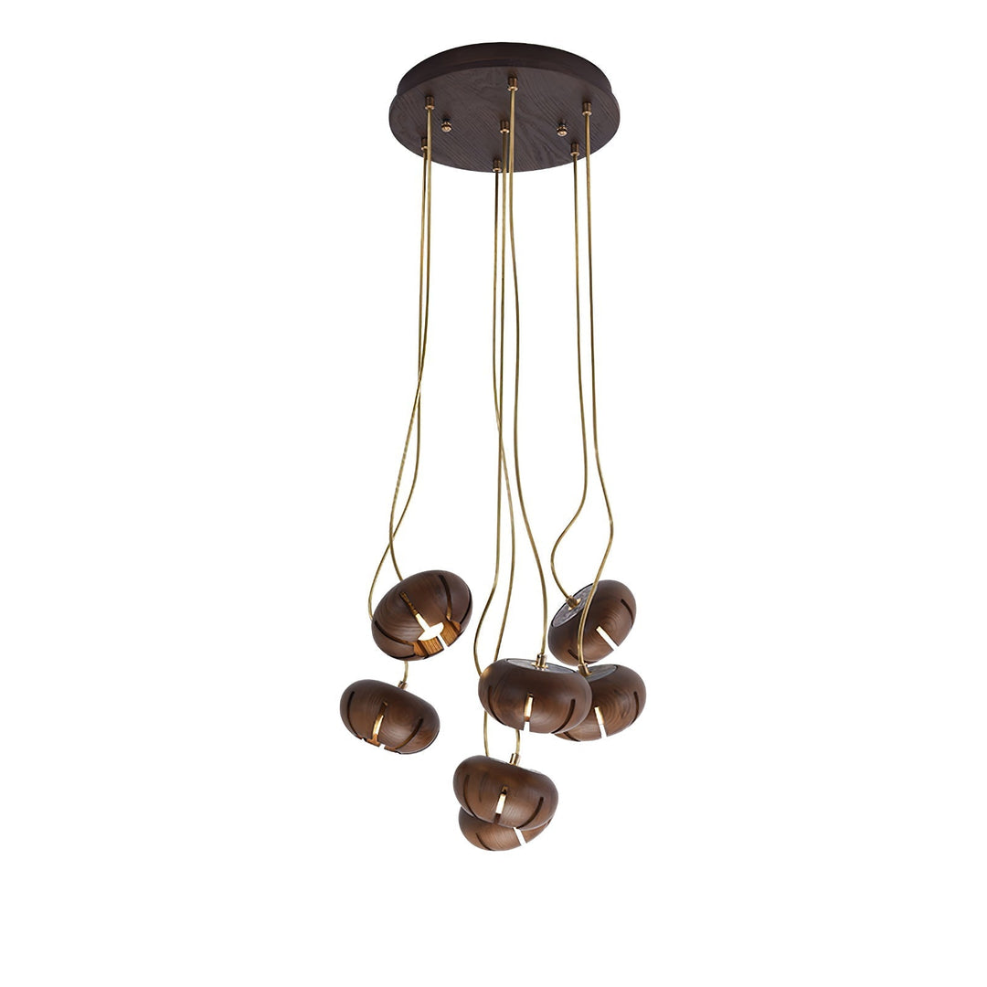 Zasorir lampada a sospensione in marmo con effetto scultoreo a grappolo