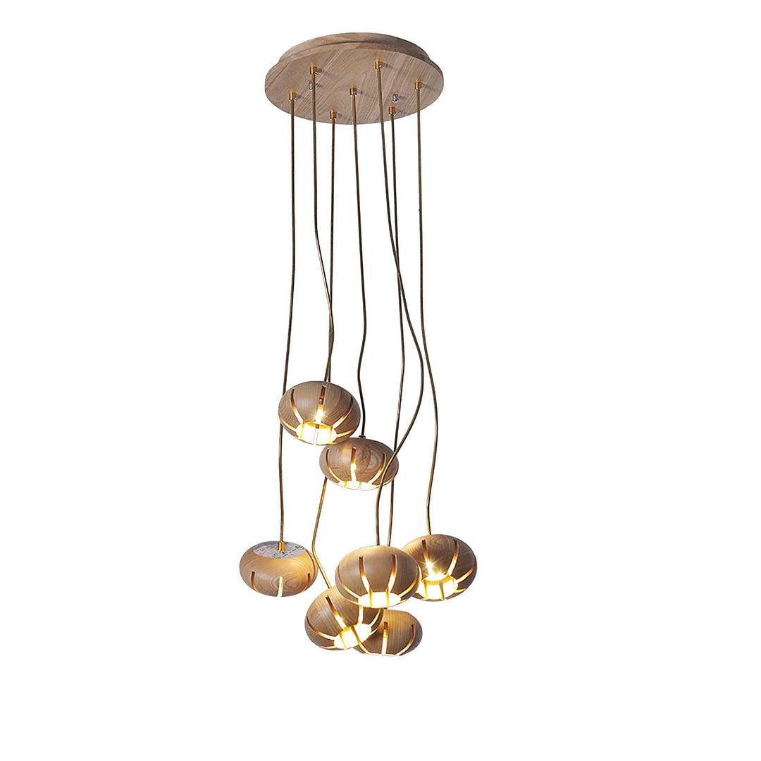 Zasorir lampada a sospensione in marmo con effetto scultoreo a grappolo