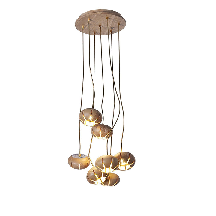 Zasorir lampada a sospensione in marmo con effetto scultoreo a grappolo