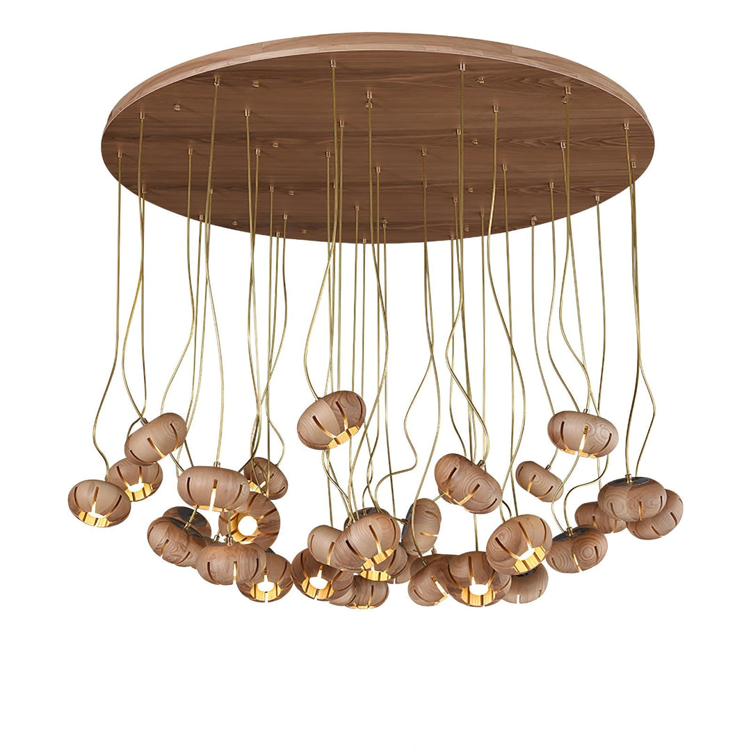 Zasorir lampada a sospensione in marmo con effetto scultoreo a grappolo