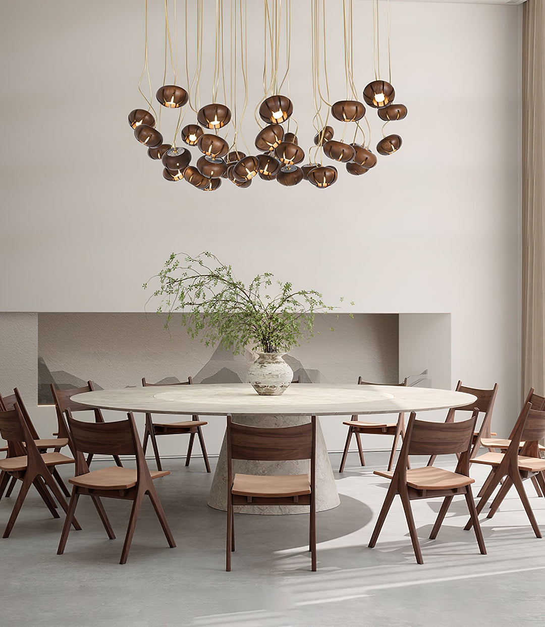 Zasorir lampada a sospensione in marmo con effetto scultoreo a grappolo