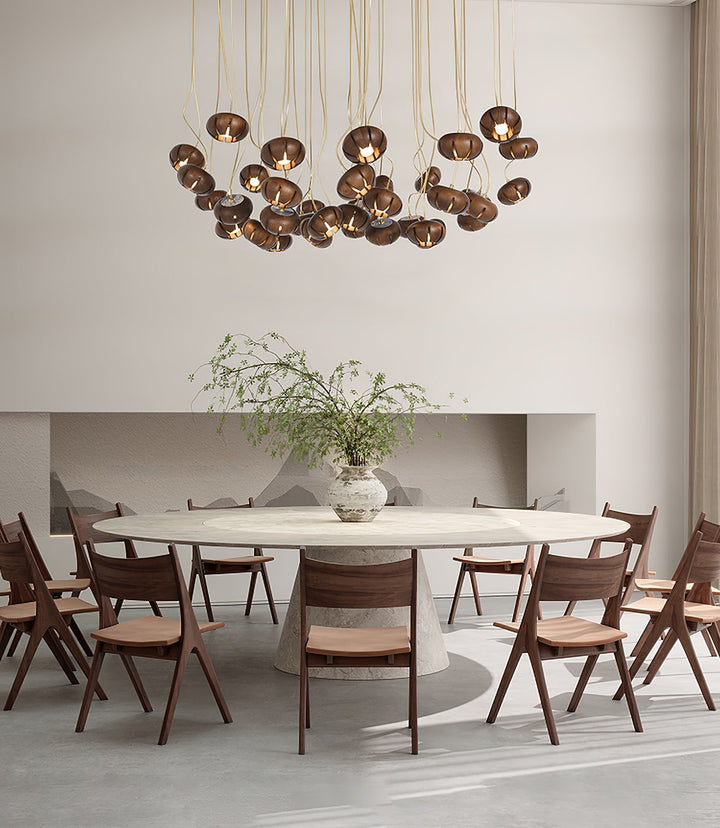 Zasorir lampada a sospensione in marmo con effetto scultoreo a grappolo