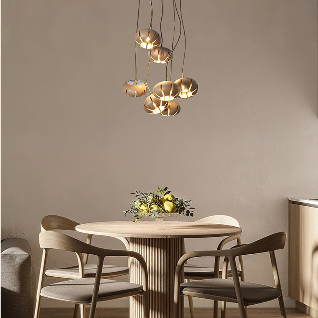 Zasorir lampada a sospensione in marmo con effetto scultoreo a grappolo