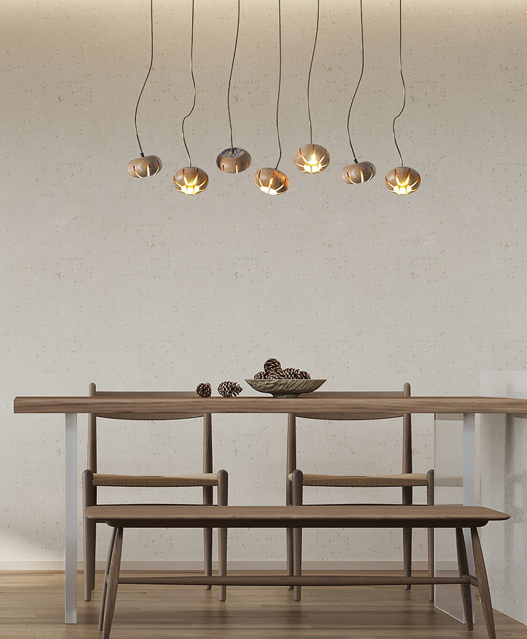 Zasorir lampada a sospensione in marmo con effetto scultoreo a grappolo
