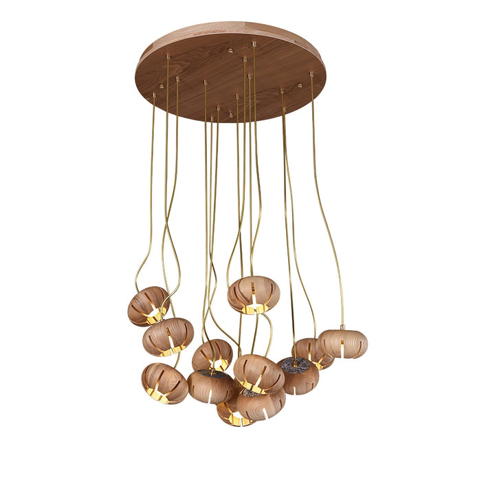Zasorir lampada a sospensione in marmo con effetto scultoreo a grappolo