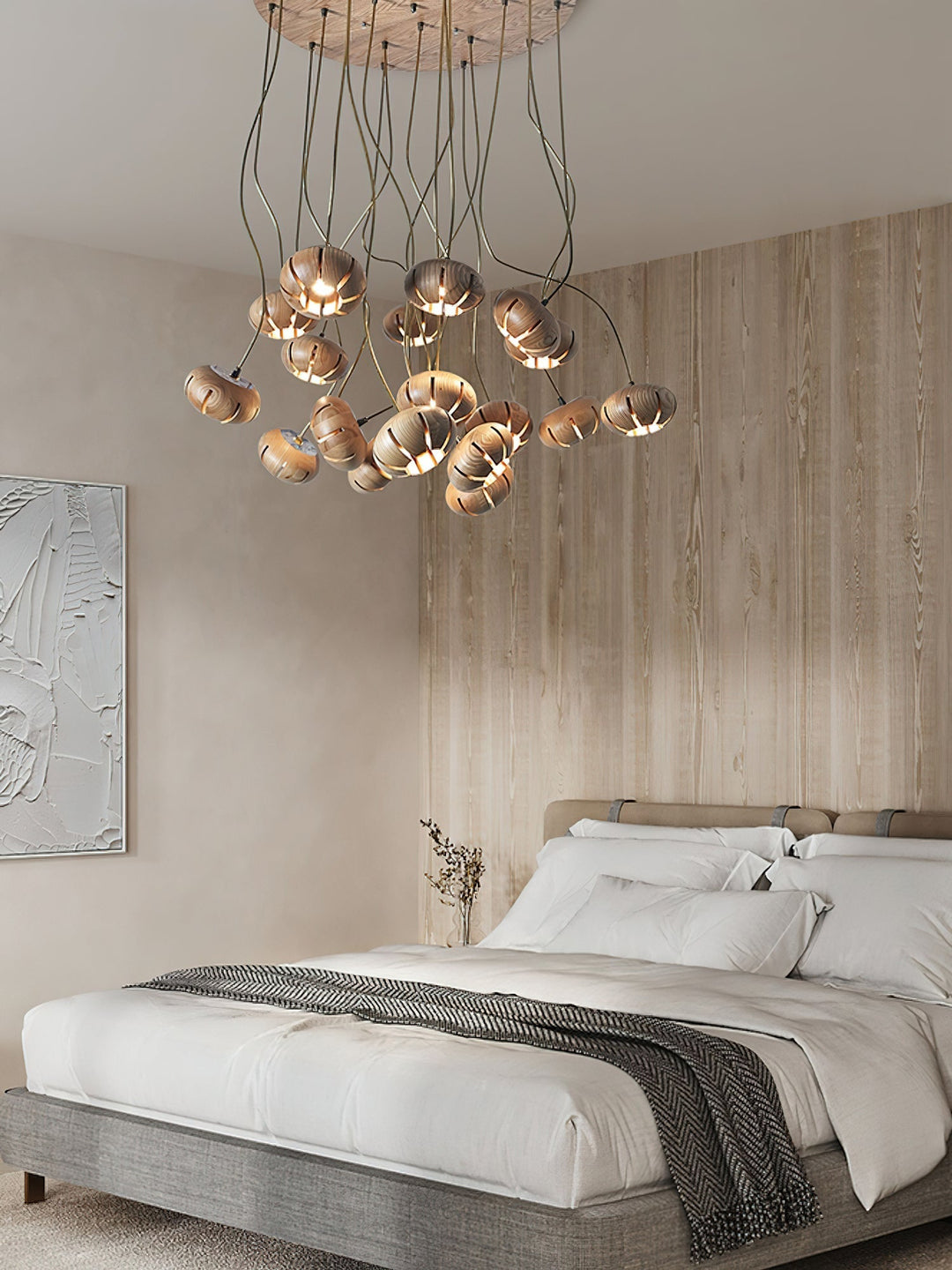 Zasorir lampada a sospensione in marmo con effetto scultoreo a grappolo