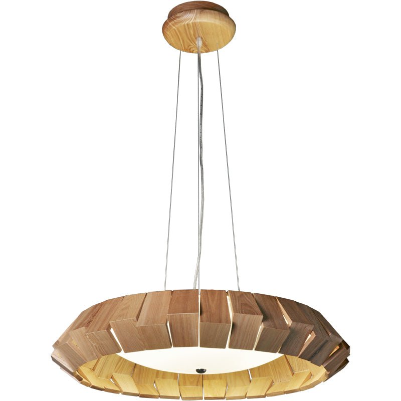 Viresto lampadario Anello in legno Patchwork