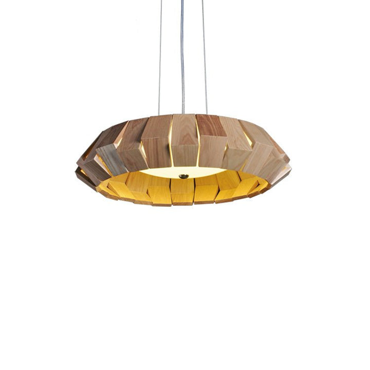 Viresto lampadario Anello in legno Patchwork