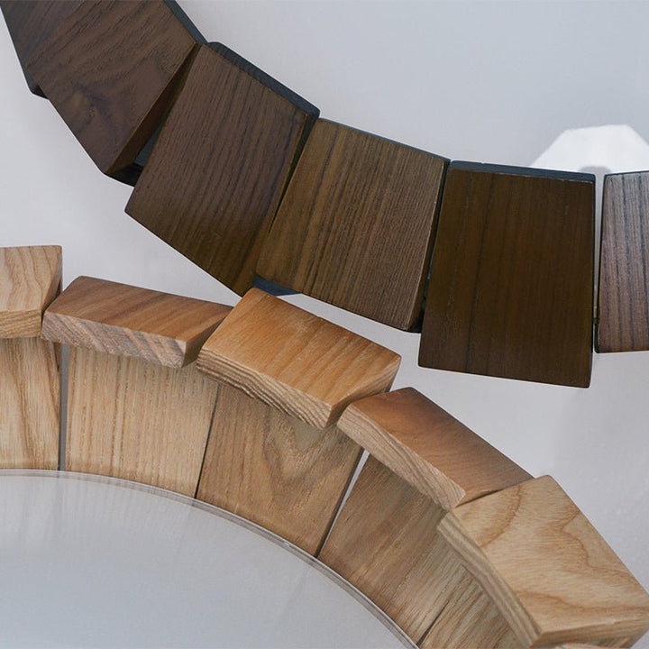 Viresto lampadario Anello in legno Patchwork