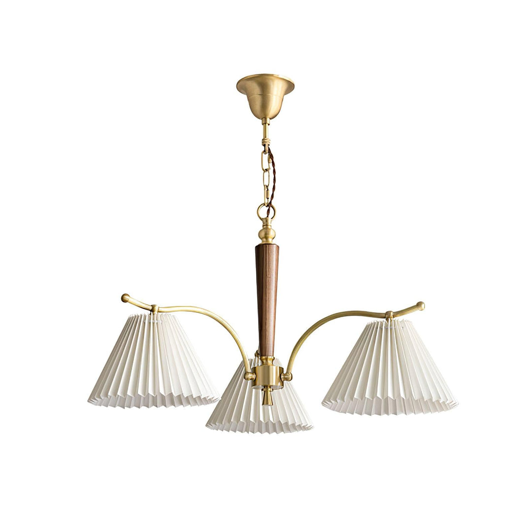 Oriinaria lampadario ottone Paralume a Plica classico