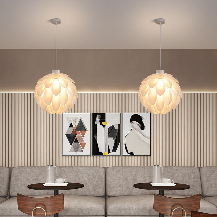 Valentina Design Metallo PVC Cono LED Lampade a Sospensione Studio Camera da Letto