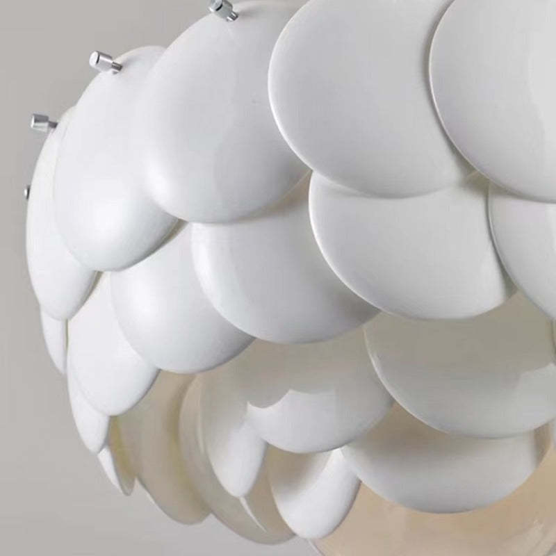 Arisha Bellissimo Moderno LED Germoglio Lampadari Bianco Arte Deco Foglia Ceramica Metallo Soggiorno/Camera da Letto
