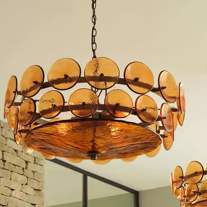 Eirinena lampadario Murano in vetro antico
