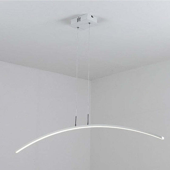 Arisha Moderna LED Curvo Lineare Lampada a Sospensione Nero/Bianco Sala da Pranzo/Soggiorno/Camera da Letto