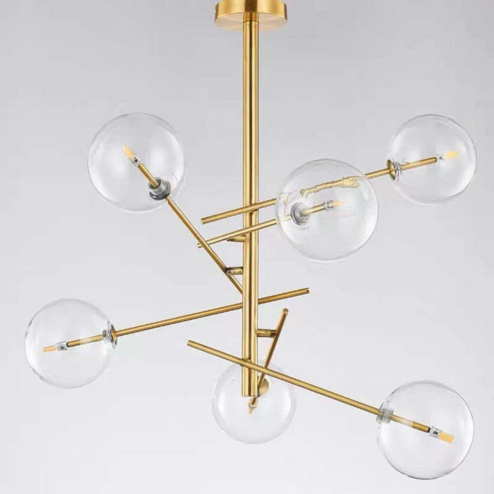 Nordic Lampada a Sospensione Vetro/Metallo Ramo Bolle Soggiorno/Sala da Pranzo Moderna