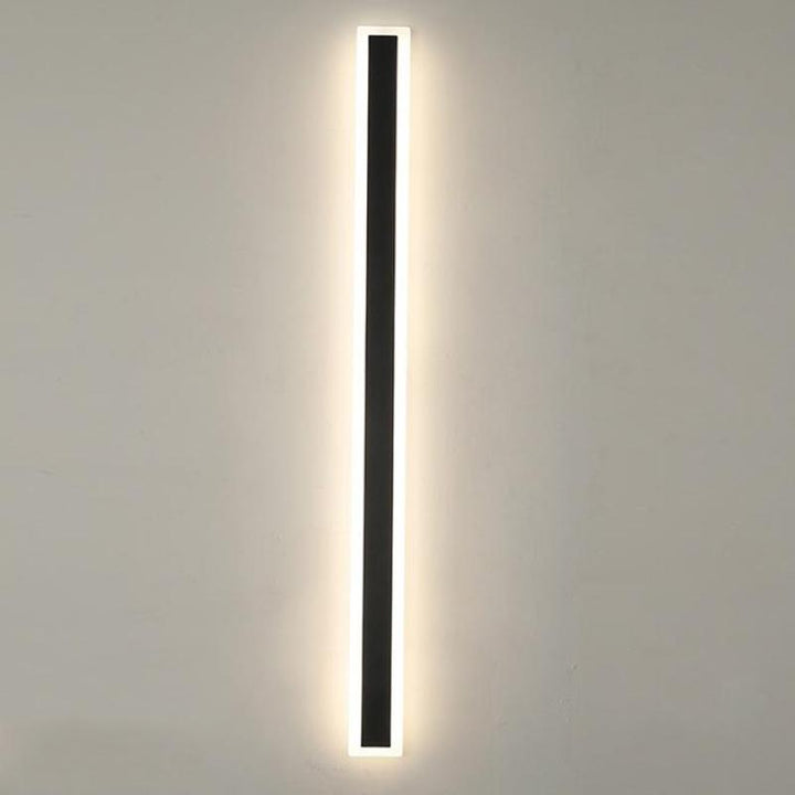 Ray LED Applique da Esterni Metallo Nero Lineare Impermeabile Corridoio/Giardino