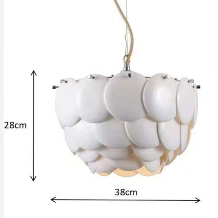 Arisha Bellissimo Moderno LED Germoglio Lampadari Bianco Arte Deco Foglia Ceramica Metallo Soggiorno/Camera da Letto