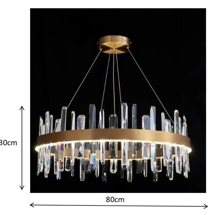 Kristy Moderno LED Lusso Lampadario Metallo Cristallo Soggiorno/Camera da Letto