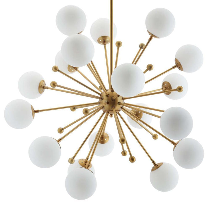 Caseraria lampadario ottone Esplosione sfere Opale