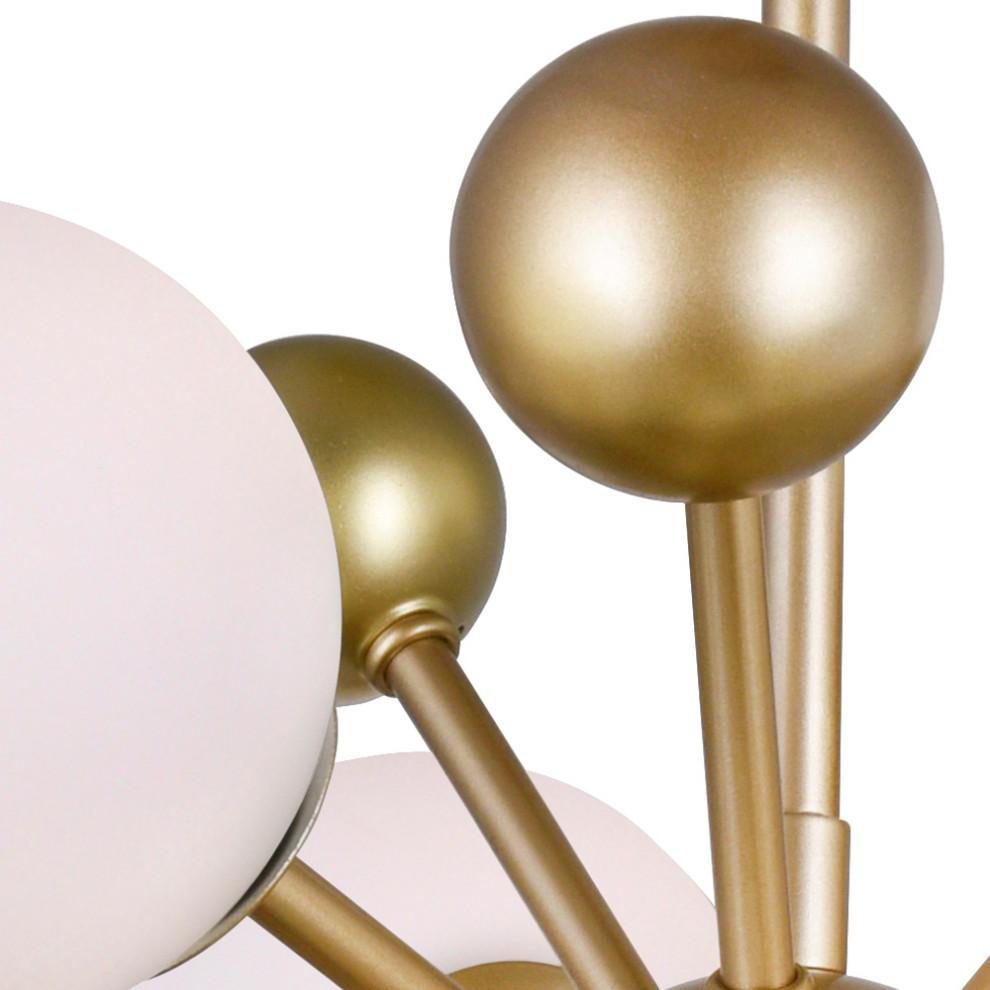 Caseraria lampadario ottone Esplosione sfere Opale